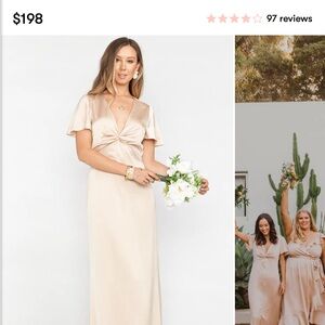 Show Me Your MuMu Champagne Dress